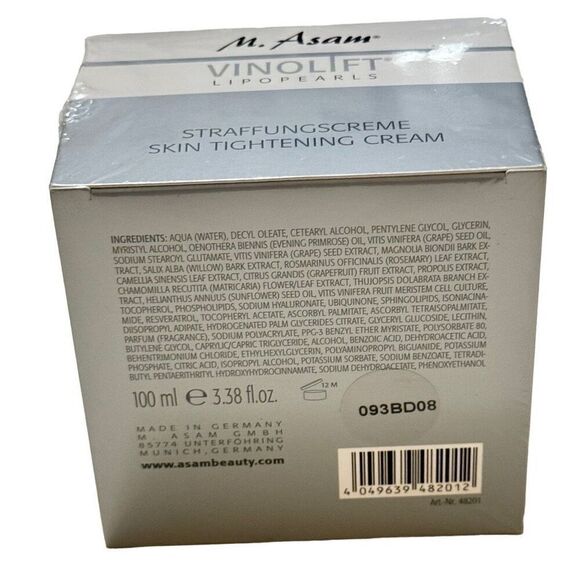M Asam Vinolift Lipopearls 100ml 3.38 fl oz Skin Tightening Cream NEW - Picture 6 of 7